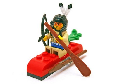 lego 1997 set 2846 Indian Kayak Kayak indien